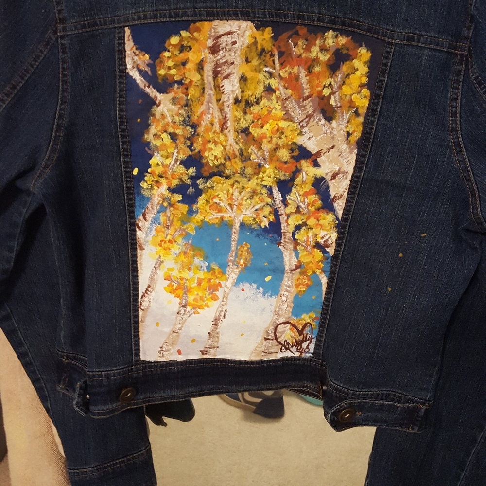 Original painted denim jacket